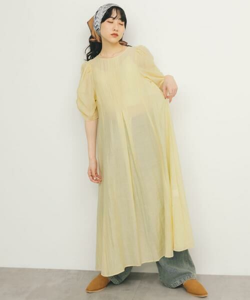 KBF / ケービーエフ ワンピース | ギャザースリーブフレアワンピース | 詳細4