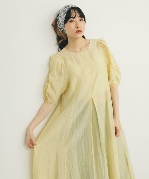 KBF / ケービーエフ ワンピース | ギャザースリーブフレアワンピース | 詳細5