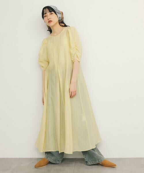 KBF / ケービーエフ ワンピース | ギャザースリーブフレアワンピース | 詳細6