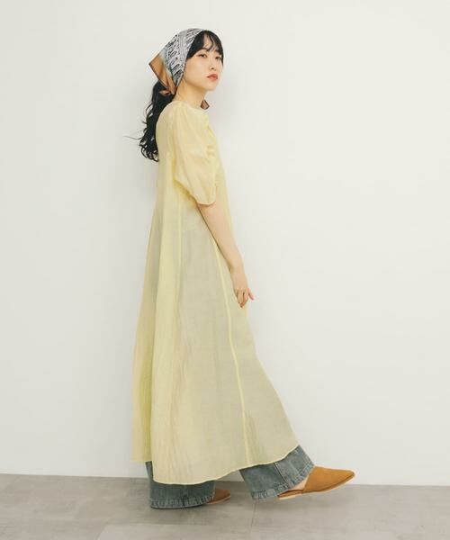 KBF / ケービーエフ ワンピース | ギャザースリーブフレアワンピース | 詳細7