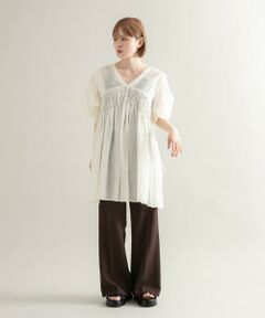 KBF / ケービーエフ ワンピース | 2WAYシャーリングミニワンピース