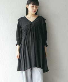 KBF / ケービーエフ ワンピース | 2WAYシャーリングミニワンピース