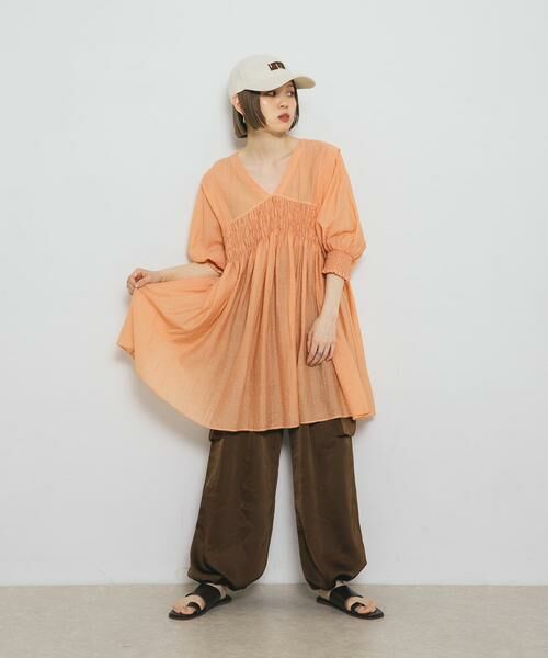 KBF / ケービーエフ ワンピース | 2WAYシャーリングミニワンピース | 詳細7