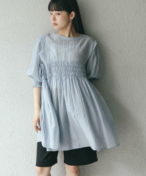 KBF / ケービーエフ ワンピース | 2WAYシャーリングミニワンピース | 詳細9