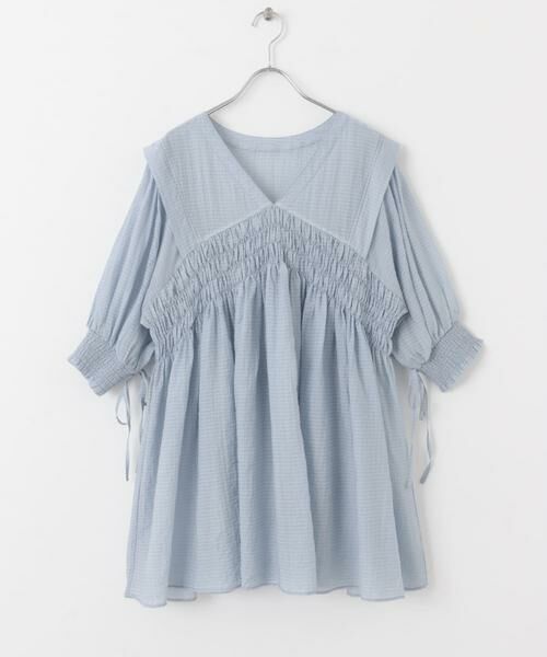 KBF / ケービーエフ ワンピース | 2WAYシャーリングミニワンピース | 詳細15