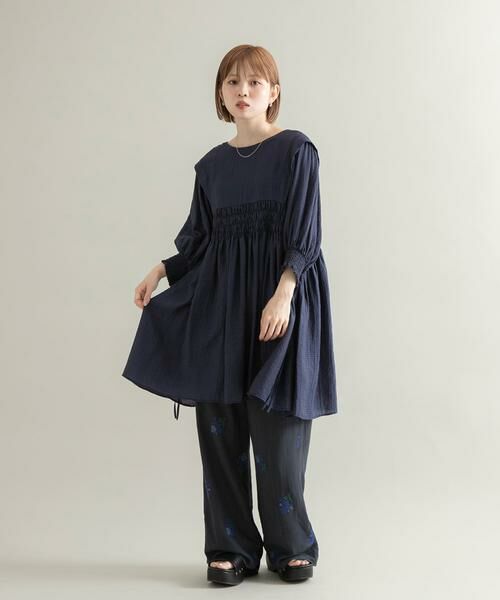 KBF / ケービーエフ ワンピース | 2WAYシャーリングミニワンピース | 詳細19