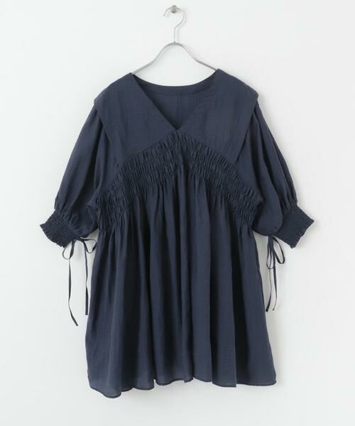 KBF / ケービーエフ ワンピース | 2WAYシャーリングミニワンピース | 詳細24