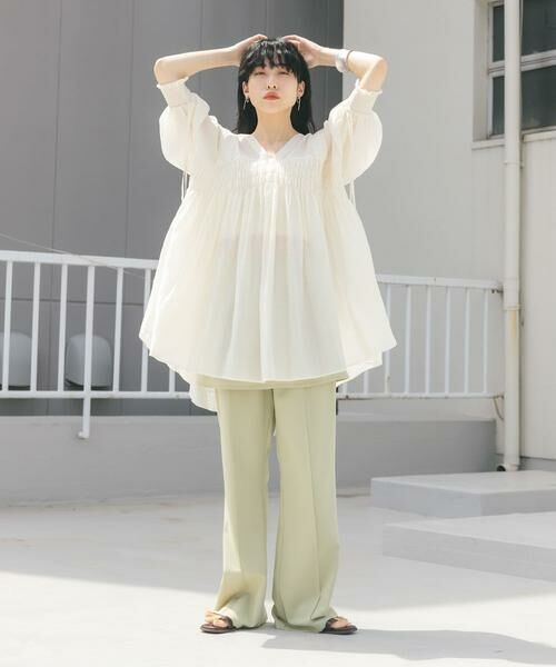 KBF / ケービーエフ ワンピース | 2WAYシャーリングミニワンピース | 詳細29