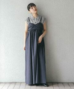 KBF / ケービーエフ ワンピース | ドロストチェックキャミワンピース