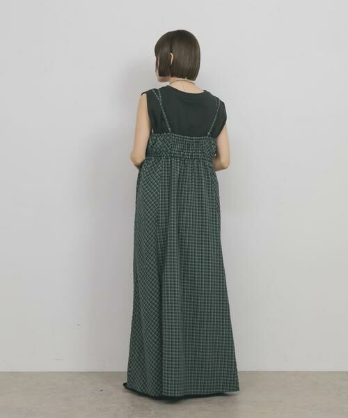 KBF / ケービーエフ ワンピース | ドロストチェックキャミワンピース | 詳細5