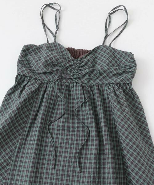 KBF / ケービーエフ ワンピース | ドロストチェックキャミワンピース | 詳細8