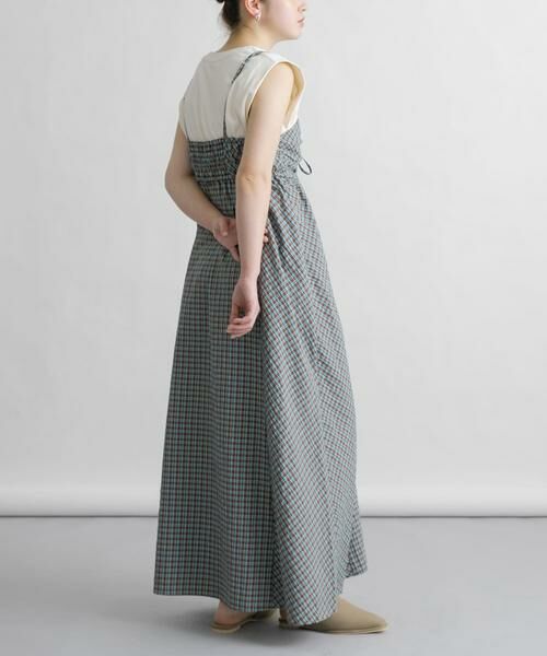 KBF / ケービーエフ ワンピース | ドロストチェックキャミワンピース | 詳細25