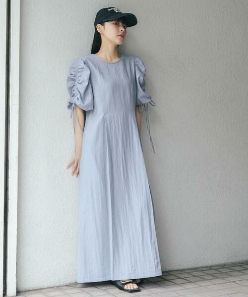 セール】 『2サイズ展開』ドロストスリーブワンピース
