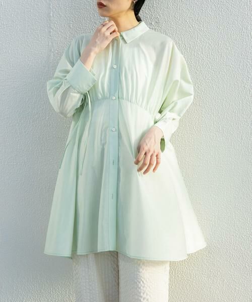 KBF / ケービーエフ ワンピース | カーブギャザーミニワンピース | 詳細1