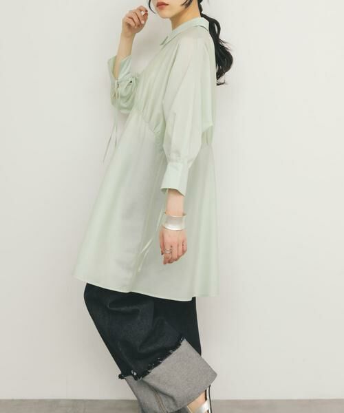 KBF / ケービーエフ ワンピース | カーブギャザーミニワンピース | 詳細6