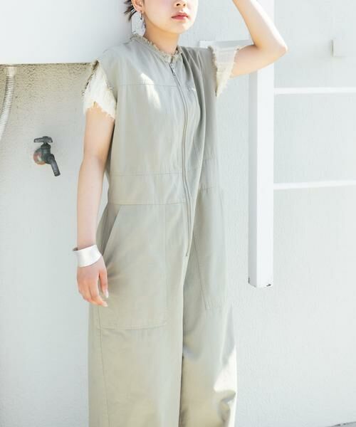 KBF / ケービーエフ サロペット・オールインワン | フロントZIPジャンプスーツ | 詳細1
