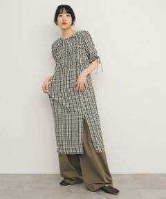 KBF / ケービーエフ ワンピース | ランダムシャーリングチェックワンピース