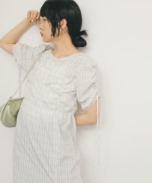 KBF / ケービーエフ ワンピース | ランダムシャーリングチェックワンピース | 詳細1