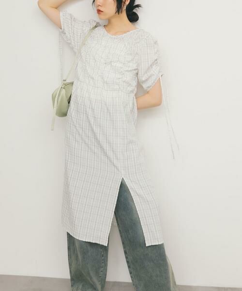 KBF / ケービーエフ ワンピース | ランダムシャーリングチェックワンピース | 詳細4