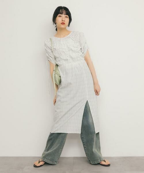 KBF / ケービーエフ ワンピース | ランダムシャーリングチェックワンピース | 詳細6