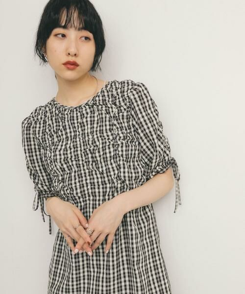 KBF / ケービーエフ ワンピース | ランダムシャーリングチェックワンピース | 詳細11