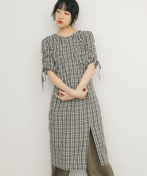 KBF / ケービーエフ ワンピース | ランダムシャーリングチェックワンピース | 詳細12