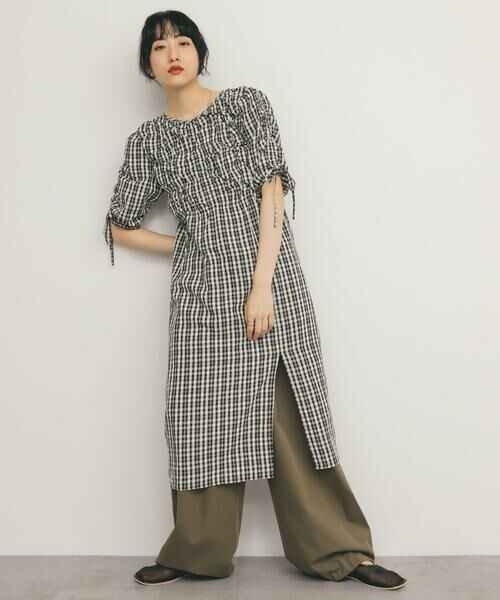 KBF / ケービーエフ ワンピース | ランダムシャーリングチェックワンピース | 詳細13