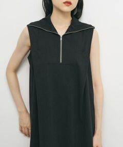 KBF / ケービーエフ ワンピース | ハーフZIPカットワンピース