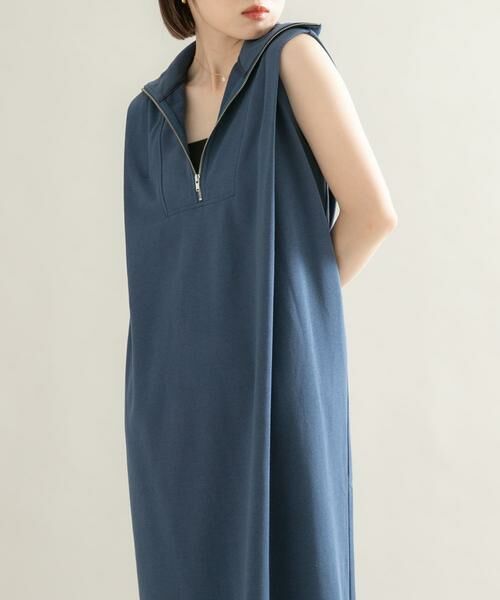 KBF / ケービーエフ ワンピース | ハーフZIPカットワンピース | 詳細1