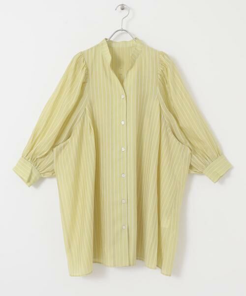 KBF / ケービーエフ ワンピース | ボリュームスリーブストライプミニワンピース | 詳細10