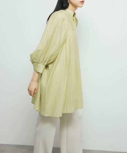 KBF / ケービーエフ ワンピース | ボリュームスリーブストライプミニワンピース | 詳細4