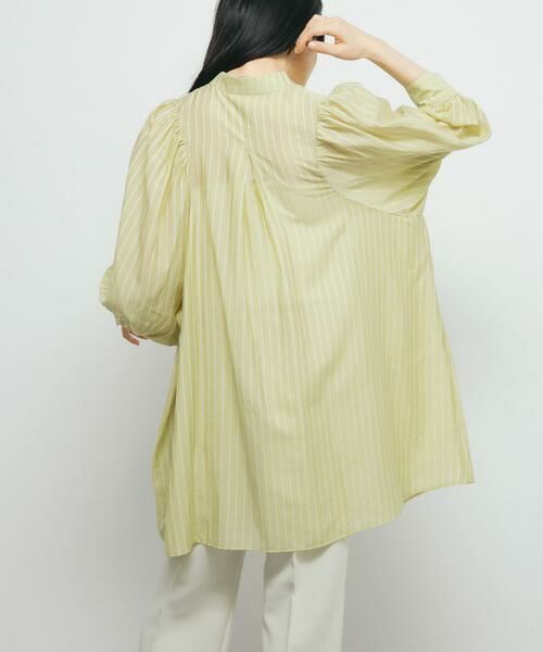 KBF / ケービーエフ ワンピース | ボリュームスリーブストライプミニワンピース | 詳細5