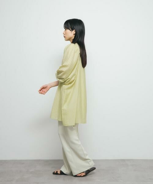 KBF / ケービーエフ ワンピース | ボリュームスリーブストライプミニワンピース | 詳細8