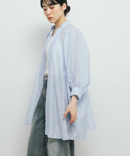 KBF / ケービーエフ ワンピース | ボリュームスリーブストライプミニワンピース | 詳細18