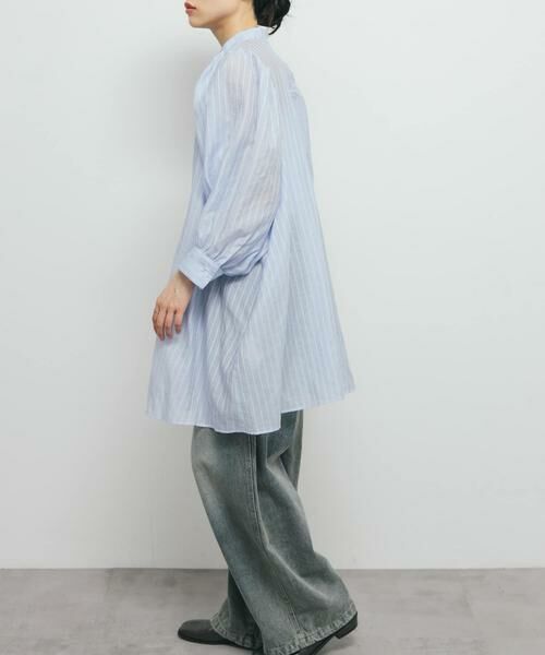 KBF / ケービーエフ ワンピース | ボリュームスリーブストライプミニワンピース | 詳細19