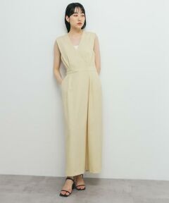 KBF / ケービーエフ ワンピース | カシュクールラップジャンパースカート