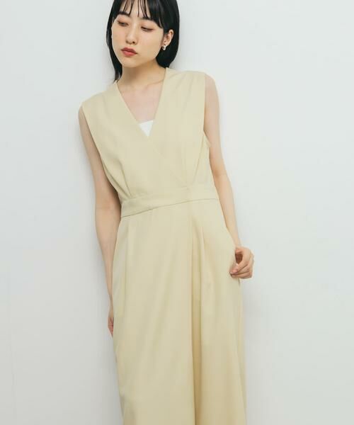 KBF / ケービーエフ ワンピース | カシュクールラップジャンパースカート | 詳細1