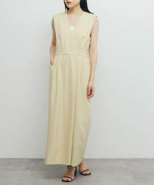 KBF / ケービーエフ ワンピース | カシュクールラップジャンパースカート | 詳細3