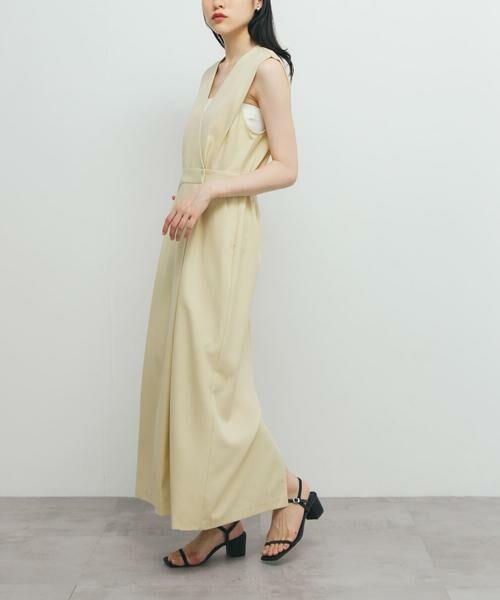 KBF / ケービーエフ ワンピース | カシュクールラップジャンパースカート | 詳細4