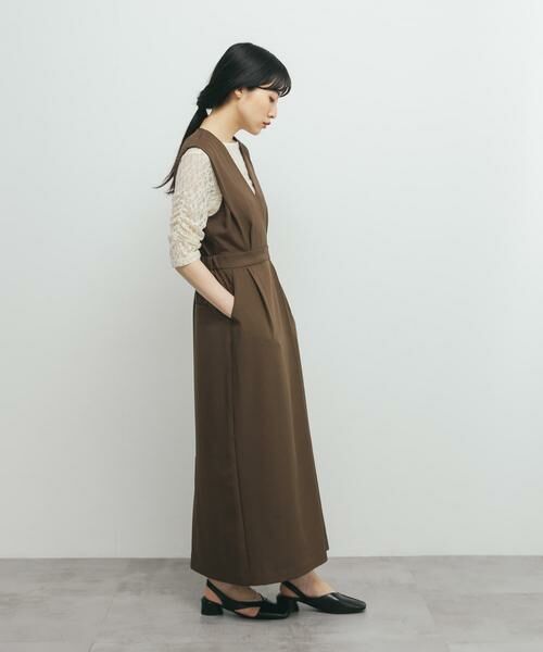KBF / ケービーエフ ワンピース | カシュクールラップジャンパースカート | 詳細18
