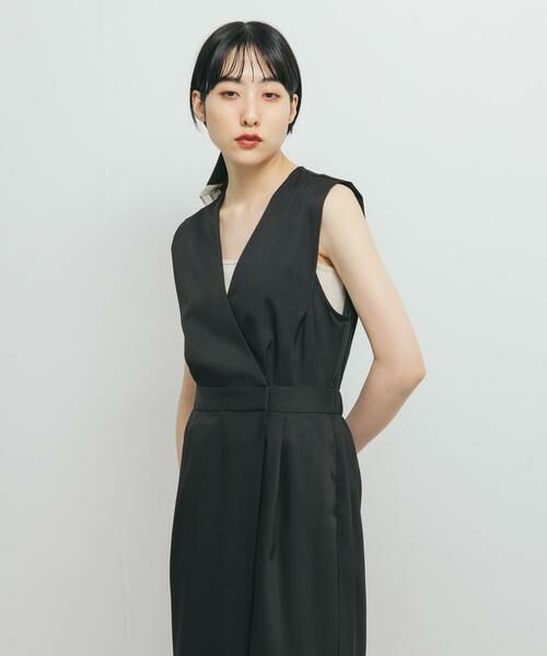 KBF / ケービーエフ ワンピース | カシュクールラップジャンパースカート | 詳細24