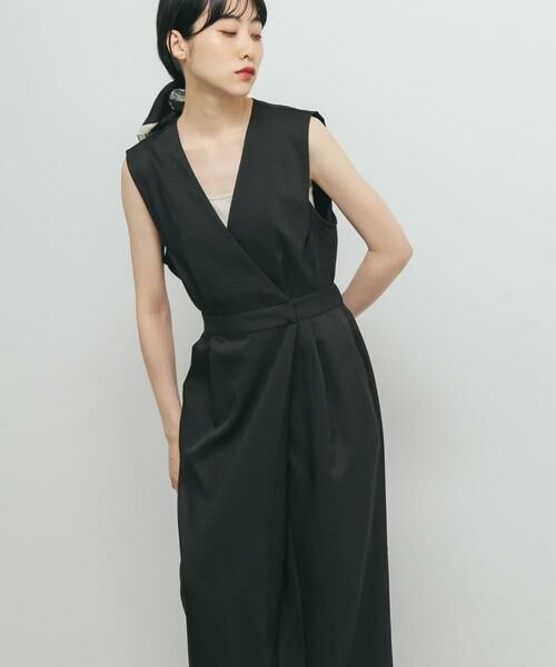 KBF / ケービーエフ ワンピース | カシュクールラップジャンパースカート | 詳細25