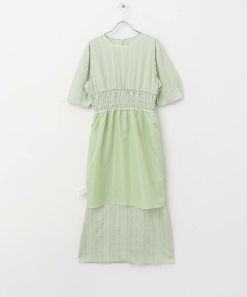 KBF / ケービーエフ ワンピース | フリルシャーリングドッキングワンピース | 詳細10