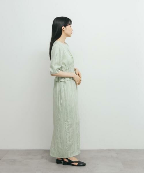 KBF / ケービーエフ ワンピース | フリルシャーリングドッキングワンピース | 詳細5