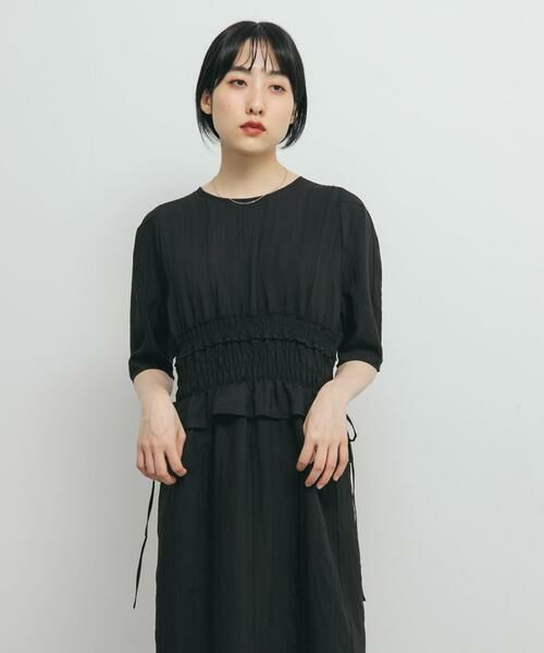 KBF / ケービーエフ ワンピース | フリルシャーリングドッキングワンピース | 詳細13