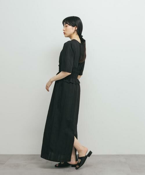 KBF / ケービーエフ ワンピース | フリルシャーリングドッキングワンピース | 詳細18