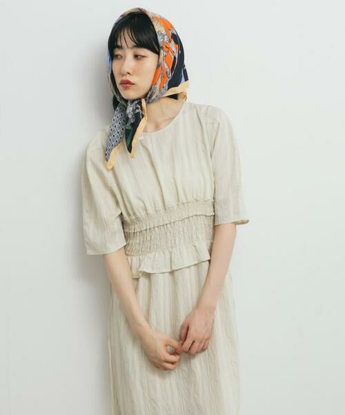 KBF / ケービーエフ ワンピース | フリルシャーリングドッキングワンピース | 詳細24