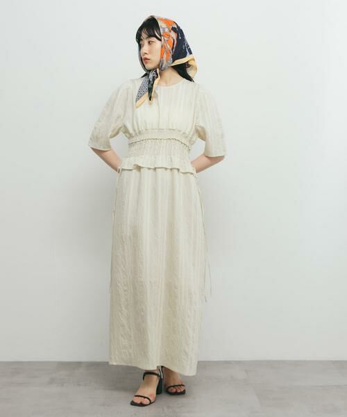 KBF / ケービーエフ ワンピース | フリルシャーリングドッキングワンピース | 詳細28