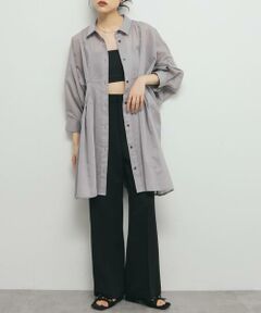 KBF / ケービーエフ ワンピース | ウエストタックシアーストライプミニワンピース