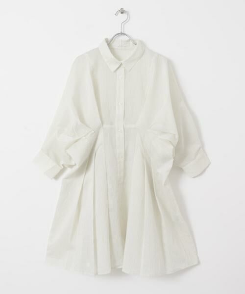 KBF / ケービーエフ ワンピース | ウエストタックシアーストライプミニワンピース | 詳細19